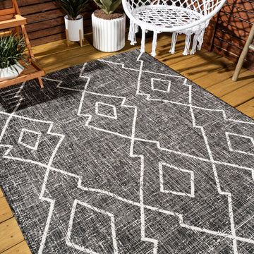 Carwa Tribal Diamond Trellis Indoor/outdoor Area Rug